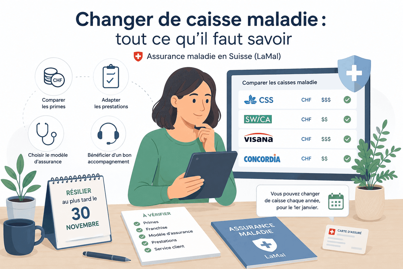 Changer de caisse maladie : tout ce qu'il faut savoir 2026